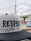 画像4: FUCKIN' MELLOW / RESPECT Artwork by WACKY  スナップバックキャップ グレー/ブラック (4)