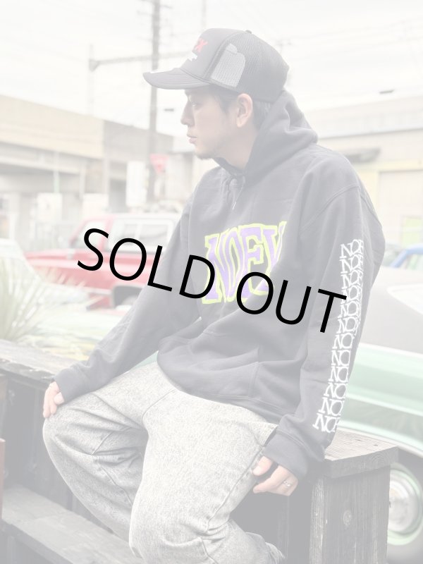 画像1: 送料無料 NOFX / Logo Green/Purple プルオーバーパーカー  (1)