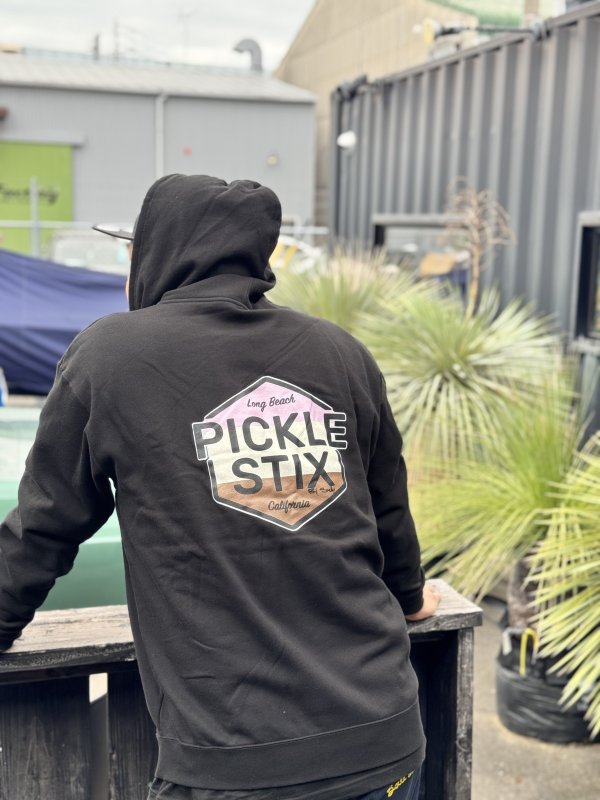 画像4: 送料無料 PICKLE STIX SURFBOARDS (SMELLY by NOFX) / NEAPOLITAN ジップアップパーカー BLACK (4)