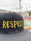 画像4: FUCKIN' MELLOW / RESPECT Artwork by WACKY  スナップバックキャップ ブラック/ゴールド (4)