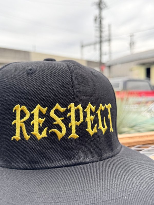 画像4: FUCKIN' MELLOW / RESPECT Artwork by WACKY  スナップバックキャップ ブラック/ゴールド (4)