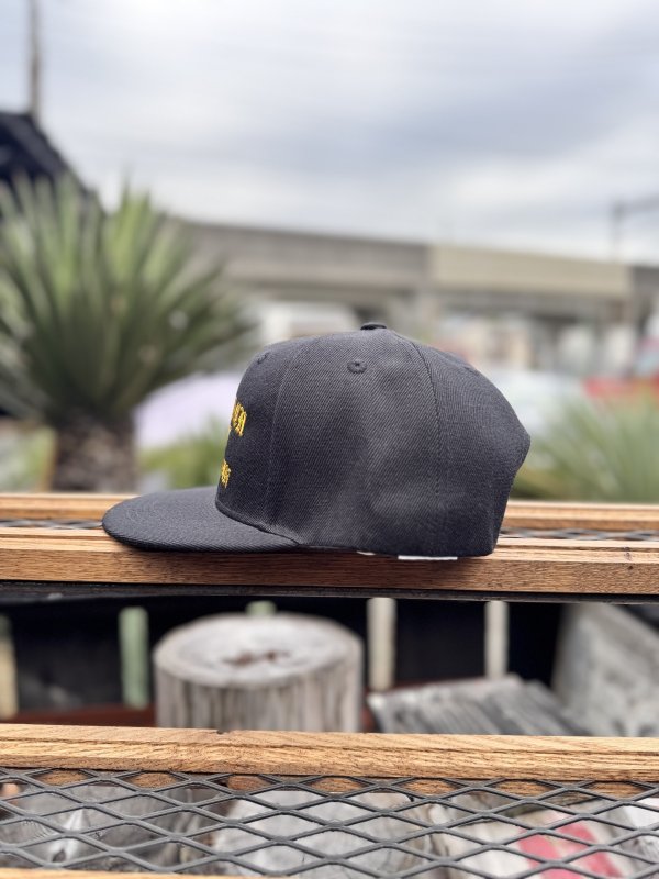 画像6: FUCKIN' MELLOW CLOTHING / Long Beach Posse スナップバックキャップ ブラック/ゴールド (6)