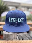 画像3: FUCKIN' MELLOW / RESPECT Artwork by WACKY  スナップバックキャップ ネイビー/ライトブルー (3)