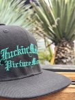 画像4: FUCKIN' MELLOW CLOTHING x PICTURE MOUSE / スナップバックキャップ ブラック/グリーン (4)