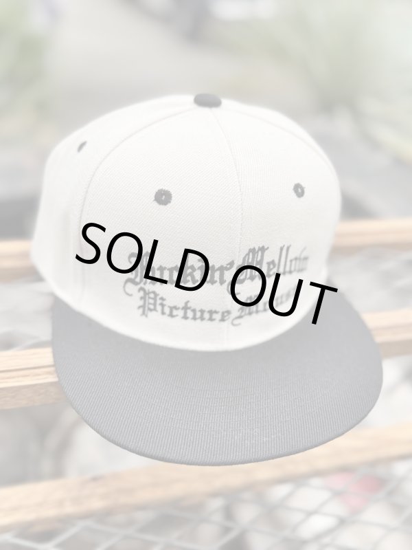 画像1: FUCKIN' MELLOW CLOTHING x PICTURE MOUSE / スナップバックキャップ カーキ/ブラック (1)