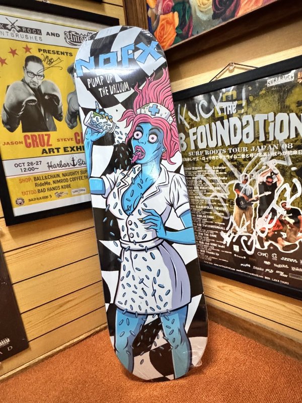 画像2: 送料無料 ラスト1枚でSOLDOUT NOFX / Pump Up The Valuum 25th Anniv スケートボードデッキ (2)