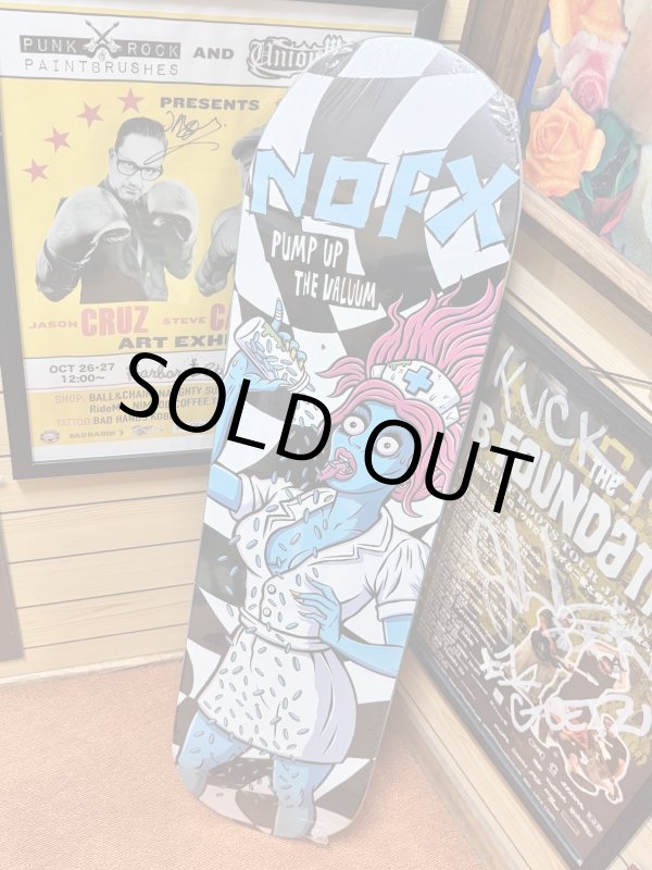 画像1: 送料無料 ラスト1枚でSOLDOUT NOFX / Pump Up The Valuum 25th Anniv スケートボードデッキ (1)