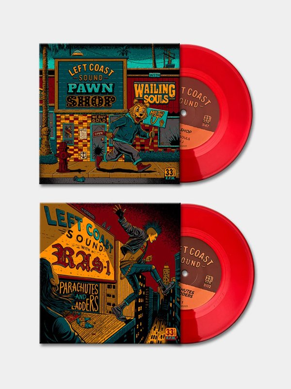 画像6: 激レア 数量限定 カラー盤 7インチ レコード LEFT COAST SOUND / 7" RED VINYL (RAS-1/Wailing Souls/Milton J) (6)