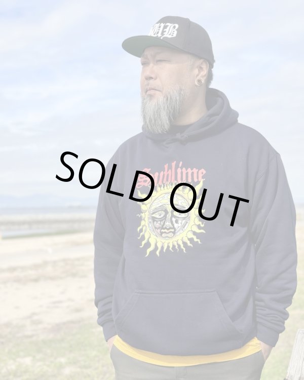 画像4: 送料無料 2XLラスト1枚で終了 SUBLIME / 40oz SUN プルオーバーパーカー NAVY (4)