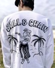 画像3: 送料無料 FUCKIN' MELLOW CLOTHING / Hula Girl Artwork by LOWHIDE 長袖ポケットＴシャツ WHITE (3)
