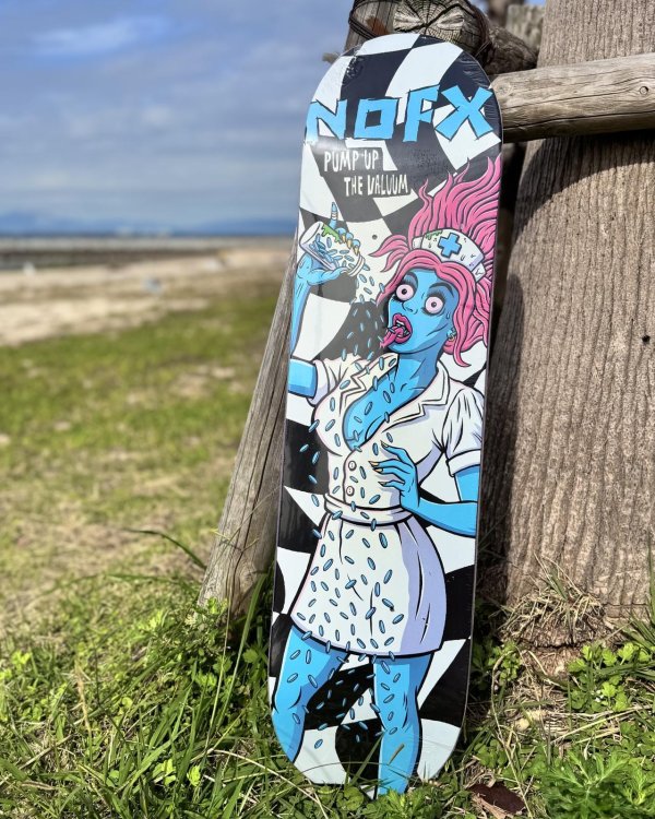 画像8: 送料無料 ラスト2枚でSOLDOUT NOFX / Pump Up The Valuum 25th Anniv スケートボードデッキ (8)