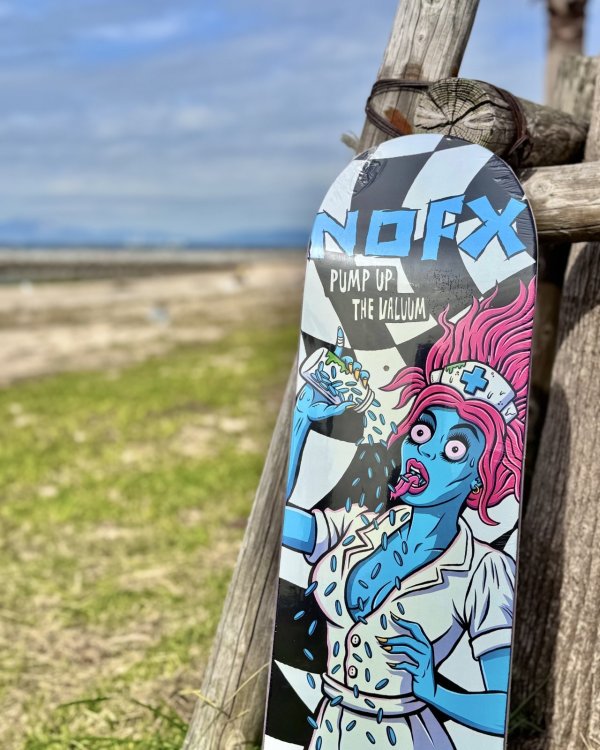 画像10: 送料無料 ラスト2枚でSOLDOUT NOFX / Pump Up The Valuum 25th Anniv スケートボードデッキ (10)