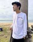 画像7: 送料無料 FUCKIN' MELLOW CLOTHING / Hula Girl Artwork by LOWHIDE 長袖ポケットＴシャツ WHITE (7)