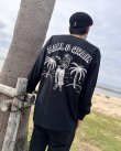 画像1: 送料無料 FUCKIN' MELLOW CLOTHING / Hula Girl Artwork by LOWHIDE 長袖ポケットＴシャツ BLACK (1)