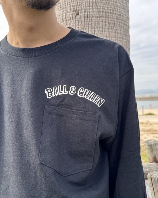 画像7: 送料無料 FUCKIN' MELLOW CLOTHING / Hula Girl Artwork by LOWHIDE 長袖ポケットＴシャツ BLACK (7)