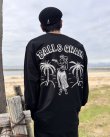 画像4: 送料無料 FUCKIN' MELLOW CLOTHING / Hula Girl Artwork by LOWHIDE 長袖ポケットＴシャツ BLACK (4)