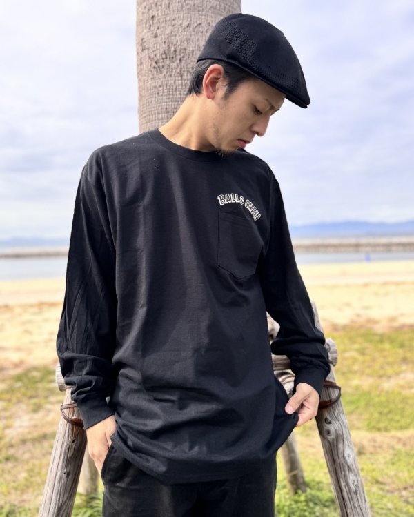 画像11: 送料無料 FUCKIN' MELLOW CLOTHING / Hula Girl Artwork by LOWHIDE 長袖ポケットＴシャツ BLACK (11)