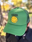画像3: NIRVANA / Logo & Happy Face メッシュキャップ GREEN (3)