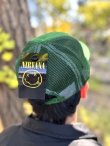 画像7: NIRVANA / Logo & Happy Face メッシュキャップ GREEN (7)