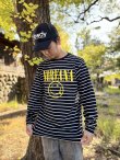 画像3: 送料無料 NIRVANA / Happy Face ボーダー長袖Tシャツ BLACK/WHITE (3)