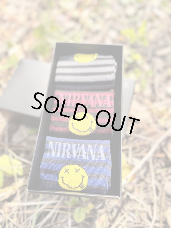 画像4: NIRVANA / Happy Face 3-Pack Socks  (4)