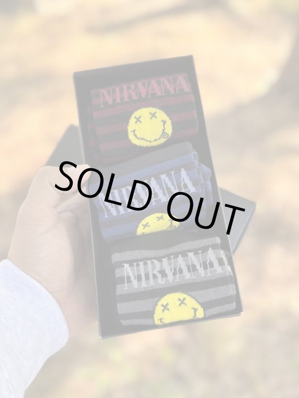 画像3: NIRVANA / Happy Face 3-Pack Socks  (3)