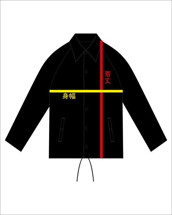 画像9: 送料無料 SRH / ITSWT コーチジャケット BLACK (9)