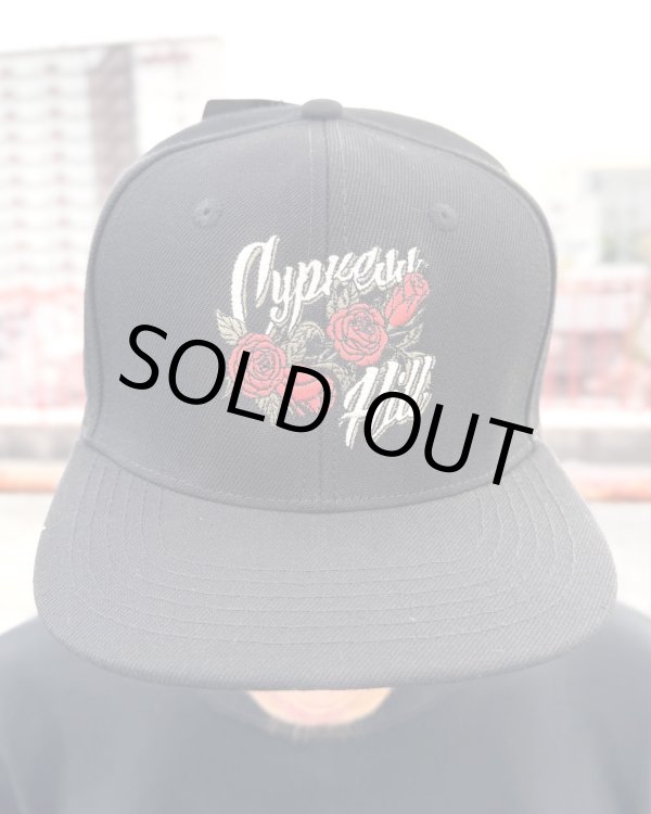 画像1: ラスト1枚で終了 CYPRESS HILL / Roses Logo スナップバックキャップ BLACK (1)