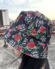 画像3: CYPRESS HILL / Skull & Roses Pattern バケットハット BLACK (3)