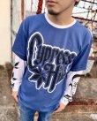 画像6: 送料無料 CYPRESS HILL / Leaf & Logo 長袖Tシャツ NAVY/WHITE (6)