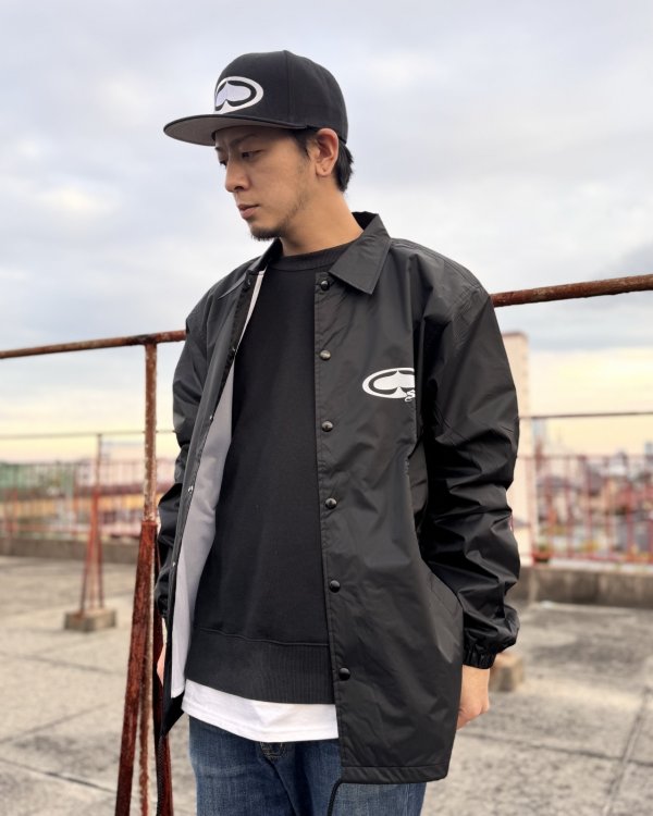 画像5: 送料無料 SRH / NEW SPADE LOGO コーチジャケット BLACK (5)