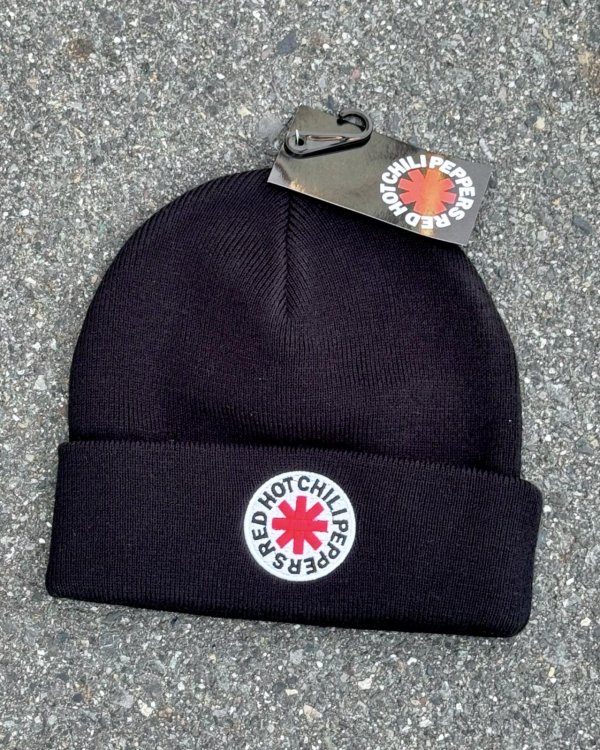 画像1: RED HOT CHILI PEPPERS / Classic Asterisk ニットキャップ BLACK (1)