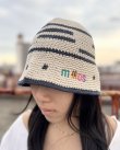 画像1: 送料無料 minos / Crochet バケットハット BEIGE (1)