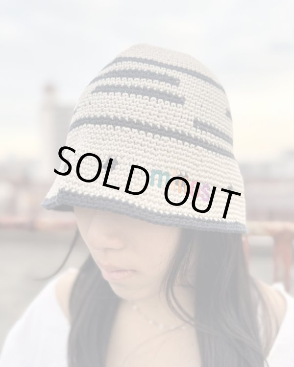 画像1: 送料無料 minos / Crochet バケットハット BEIGE (1)