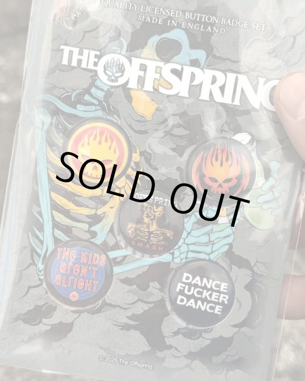 画像2: THE OFFSPRING / "SKELETON MOLOTOV" BUTTON バッジセット 5個入り (2)