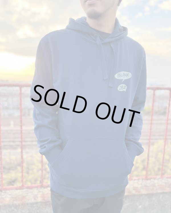 画像8: 送料無料 Lサイズラスト1枚で終了 BLINK-182 / Roger Rabbit プルオーバーパーカー NAVY (8)