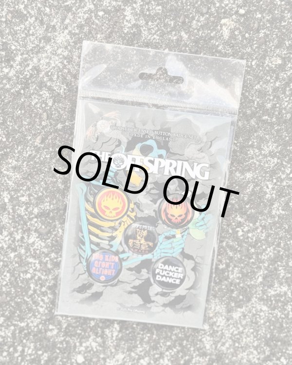 画像1: THE OFFSPRING / "SKELETON MOLOTOV" BUTTON バッジセット 5個入り (1)
