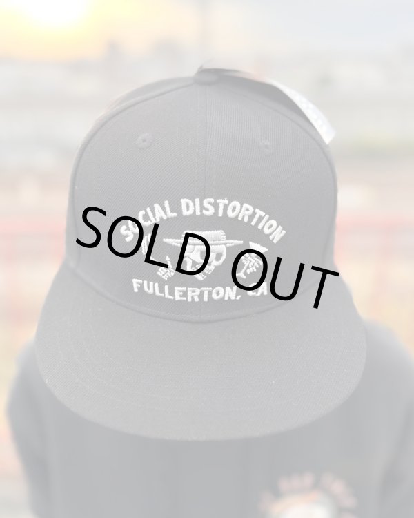 画像1: SOCIAL DISTORTION / Fullerton Skelly スナップバックキャップ BLACK (1)