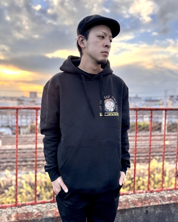 画像2: 送料無料 THE OFFSPRING / Bad Times プルオーバーパーカー BLACK (2)