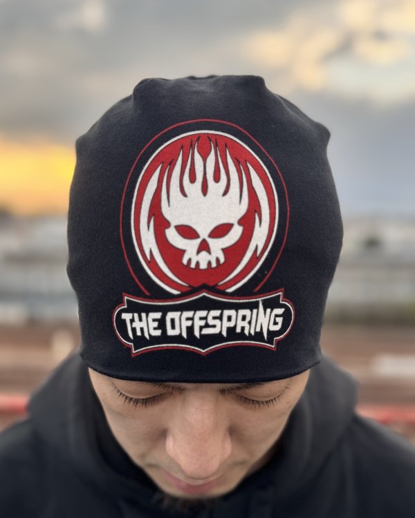 画像2: THE OFFSPRING / Skull Logo JD Print ニットキャップ BLACK (2)