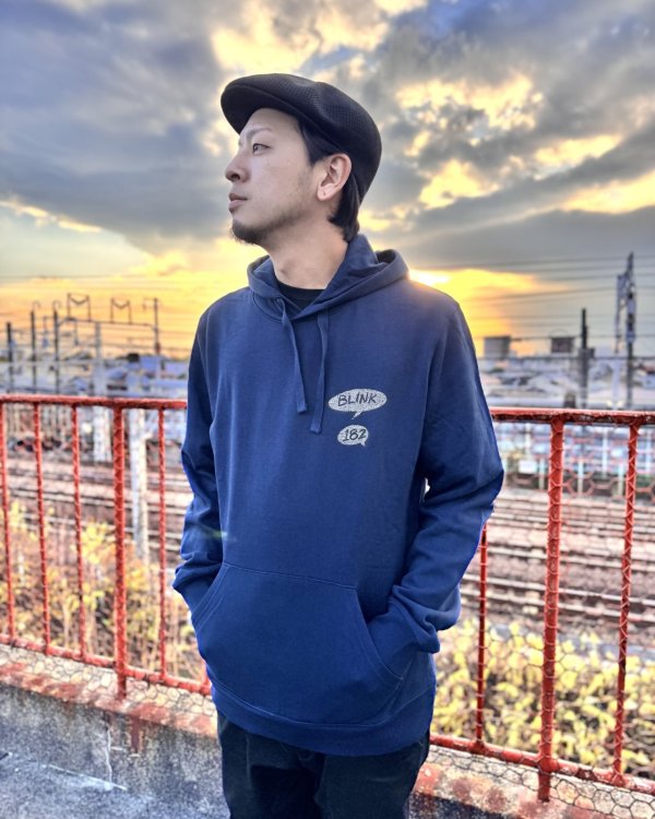 画像6: 送料無料 BLINK-182 / Roger Rabbit プルオーバーパーカー NAVY (6)