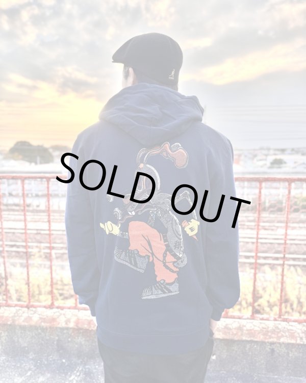 画像1: 送料無料 Lサイズラスト1枚で終了 BLINK-182 / Roger Rabbit プルオーバーパーカー NAVY (1)