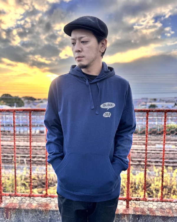 画像9: 送料無料 BLINK-182 / Roger Rabbit プルオーバーパーカー NAVY (9)