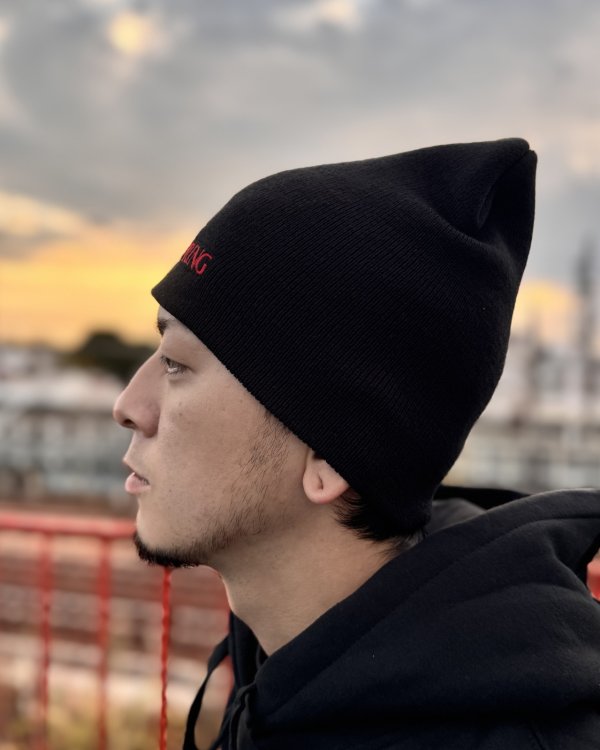 画像5: THE OFFSPRING / SKULL LOGO ニットキャップ BLACK (5)