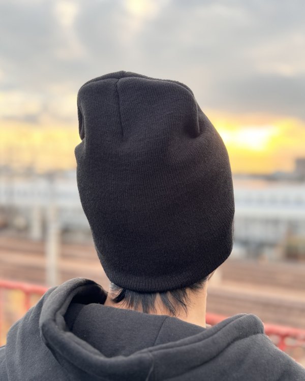 画像6: THE OFFSPRING / SKULL LOGO ニットキャップ BLACK (6)