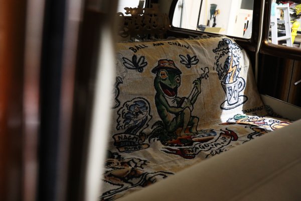 画像5: 送料無料 スペシャルアイテム 送料無料 OPIE ORTIZ x BALL&CHAIN Special Collaboration TATTOO FLASH CLOTH (5)