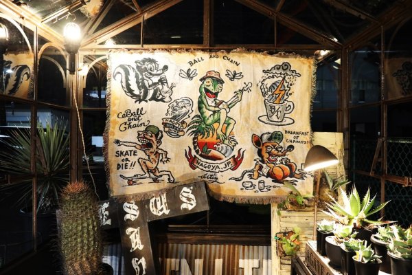 画像6: 送料無料 スペシャルアイテム 送料無料 OPIE ORTIZ x BALL&CHAIN Special Collaboration TATTOO FLASH CLOTH (6)