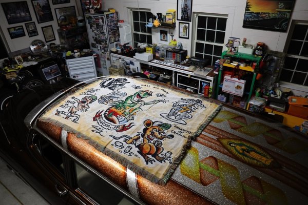 画像11: 送料無料 スペシャルアイテム 送料無料 OPIE ORTIZ x BALL&CHAIN Special Collaboration TATTOO FLASH CLOTH (11)