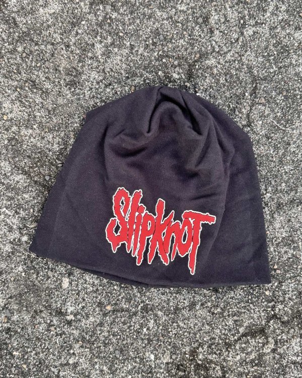 画像1: SLIPKNOT / Logo JD Print ニットキャップ BLACK (1)