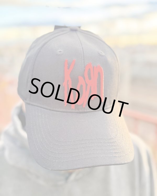 画像2: KORN / Logo ベースボールキャップ BLACK (2)